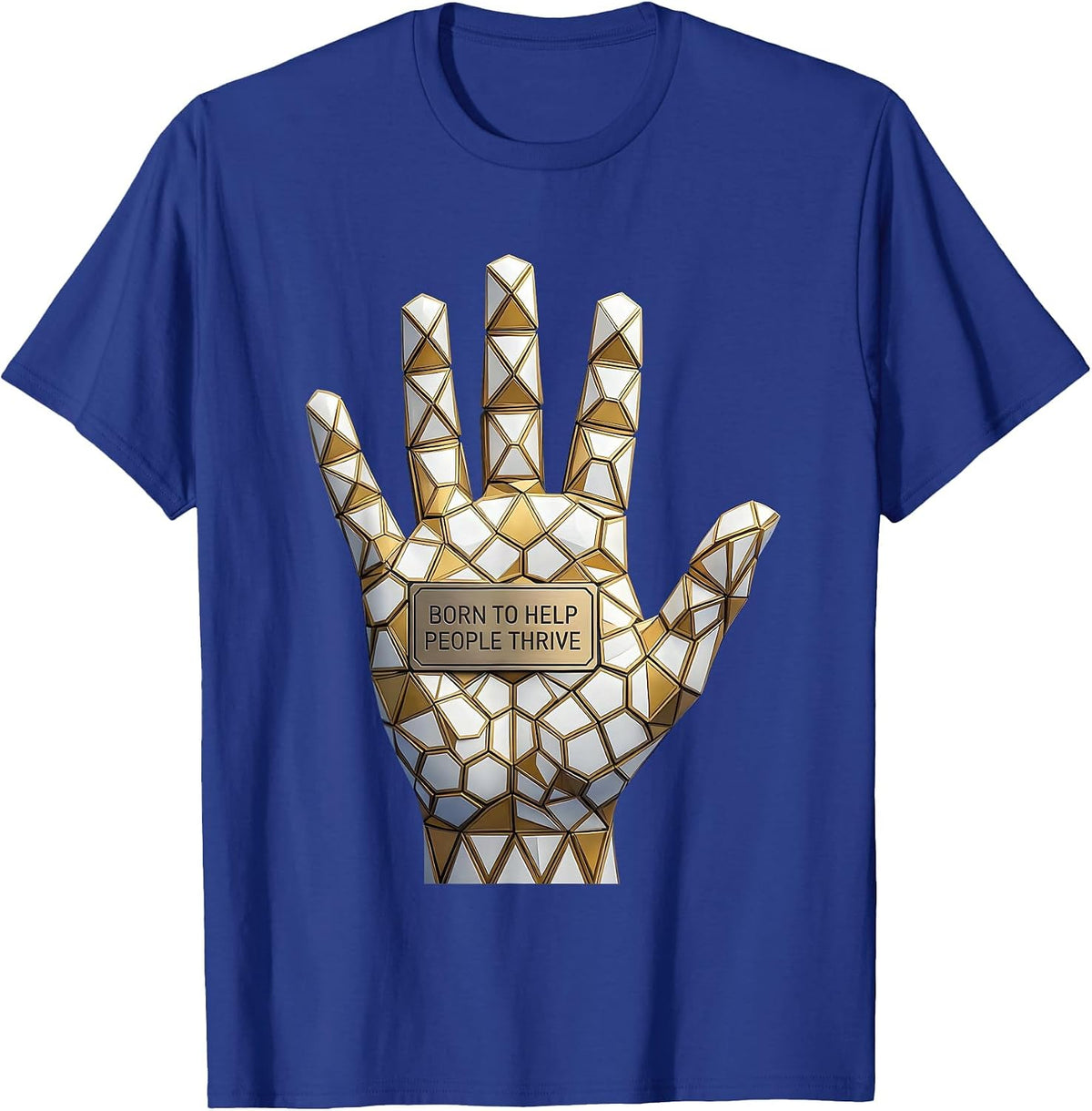 Men's Born to Help People Thrive Occupational Therapy T-Shirt - Royal Blue