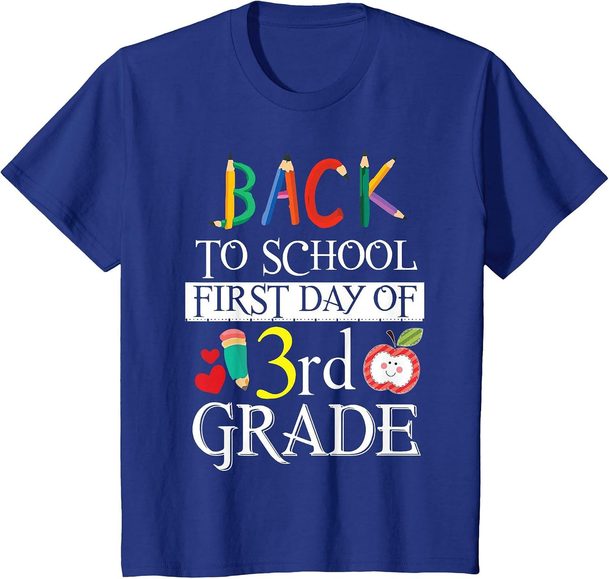 3rd Grade Shirt Back to School First Day of 3rd Grade Shirt T-Shirt - Royal Blue