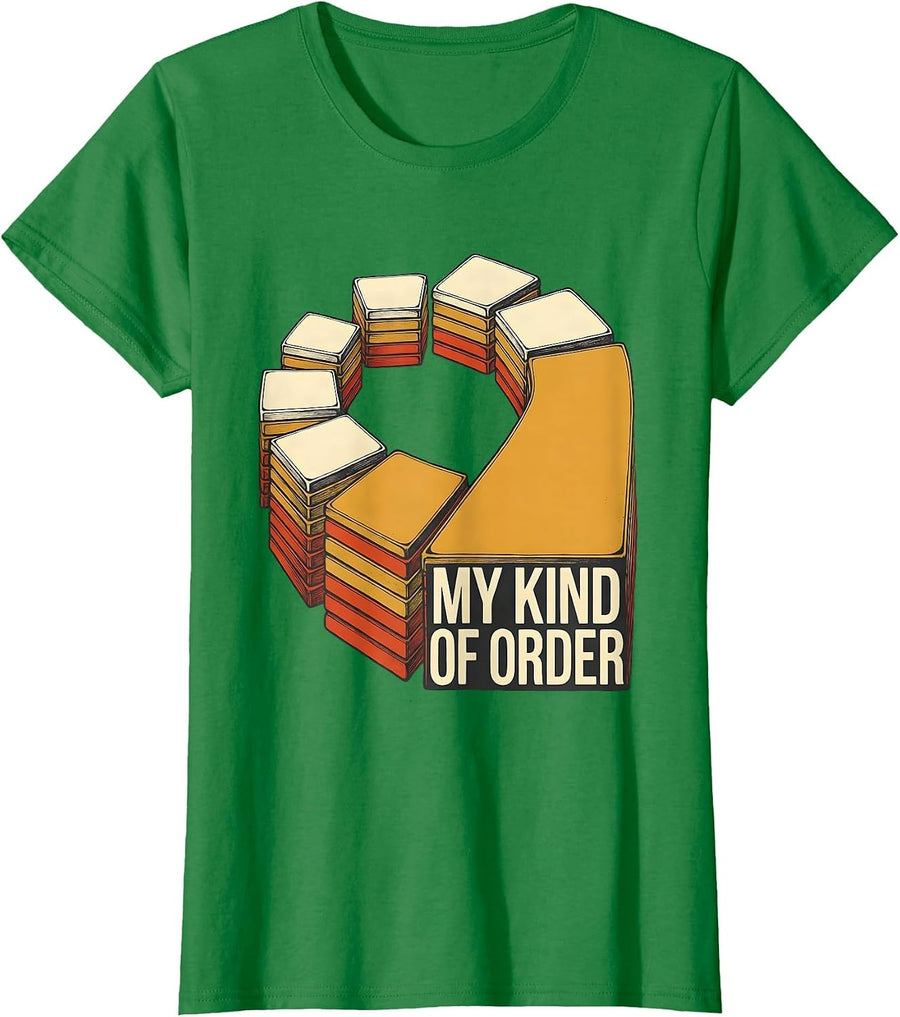 Women's My Kind Of Order Fibonacci Golden Ratio Math Teacher Sacred T-Shirt - Kelly Green