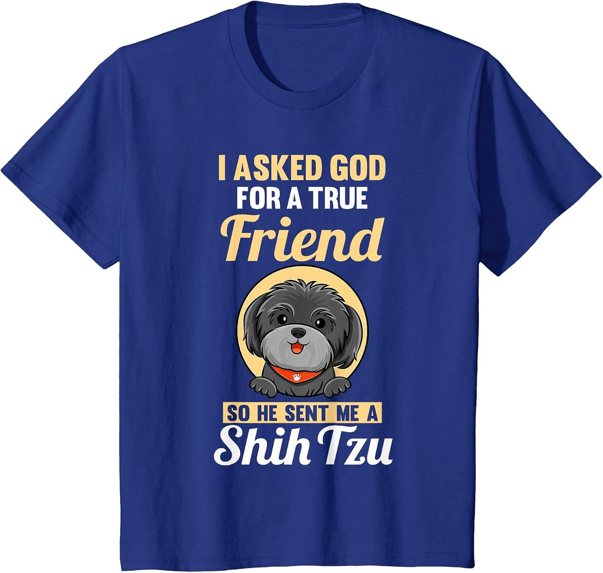 Dog Shih Tzu T-Shirt - Royal Blue
