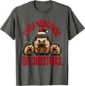 Chief Hedgehog Of Christmas Cute Hedgehog Lover Holiday T-Shirt - Asphalt Grey