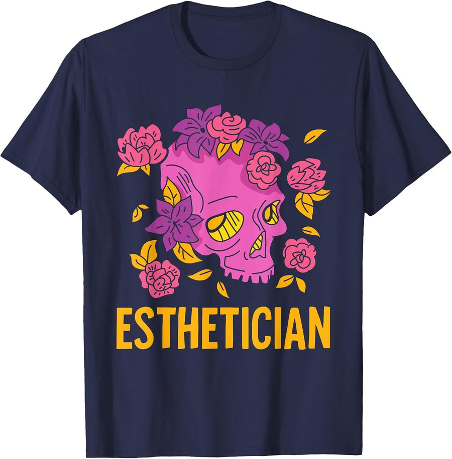 Beautician Professional Cosmetics Women Beautician T-Shirt - Navy Blue