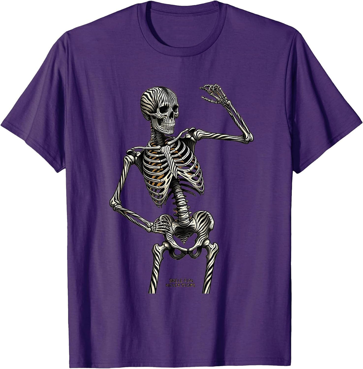 I Found This Humerus Skeleton Bone Pun Design T-Shirt - Purple