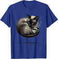 I Like Coffee And Siamese Cats And Maybe 3 People Cat Lover T-Shirt - Royal Blue