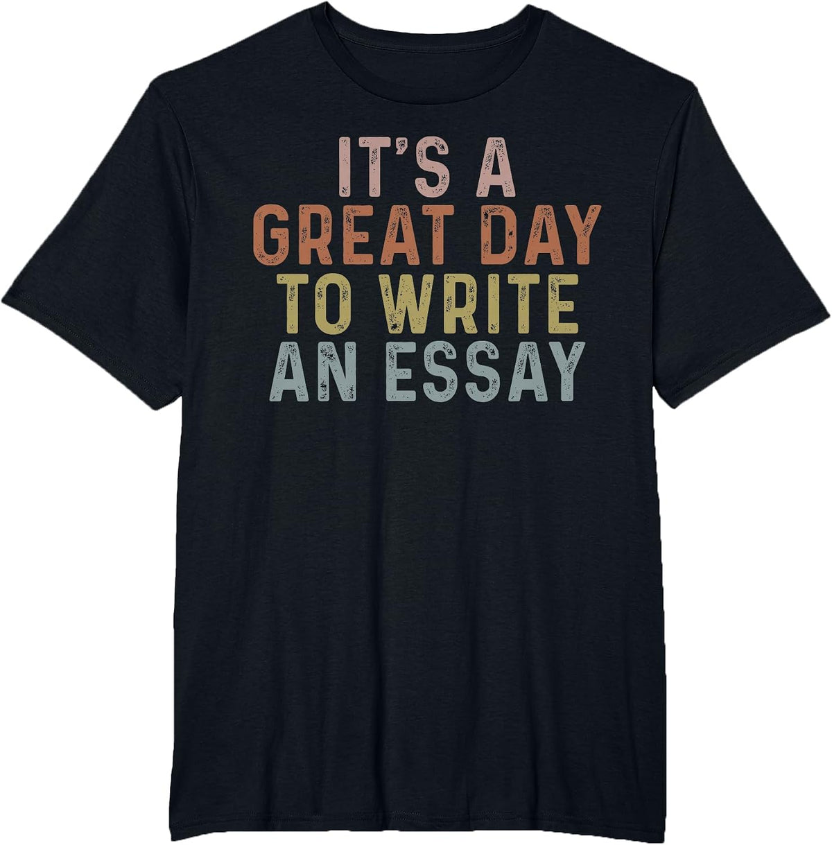 Its A Good Day to Write an Essay English Teacher Vintage T-Shirt - Black