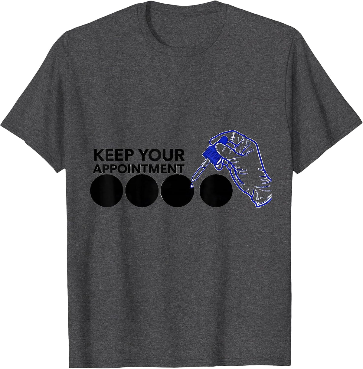 Men's Keep Your Appointment Funny Esthetician Skincare T-Shirt - Dark Heather Grey