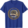 I Curl Up And Call It A Night Whimsical Hedgehog Lover Humor T-Shirt - Royal Blue