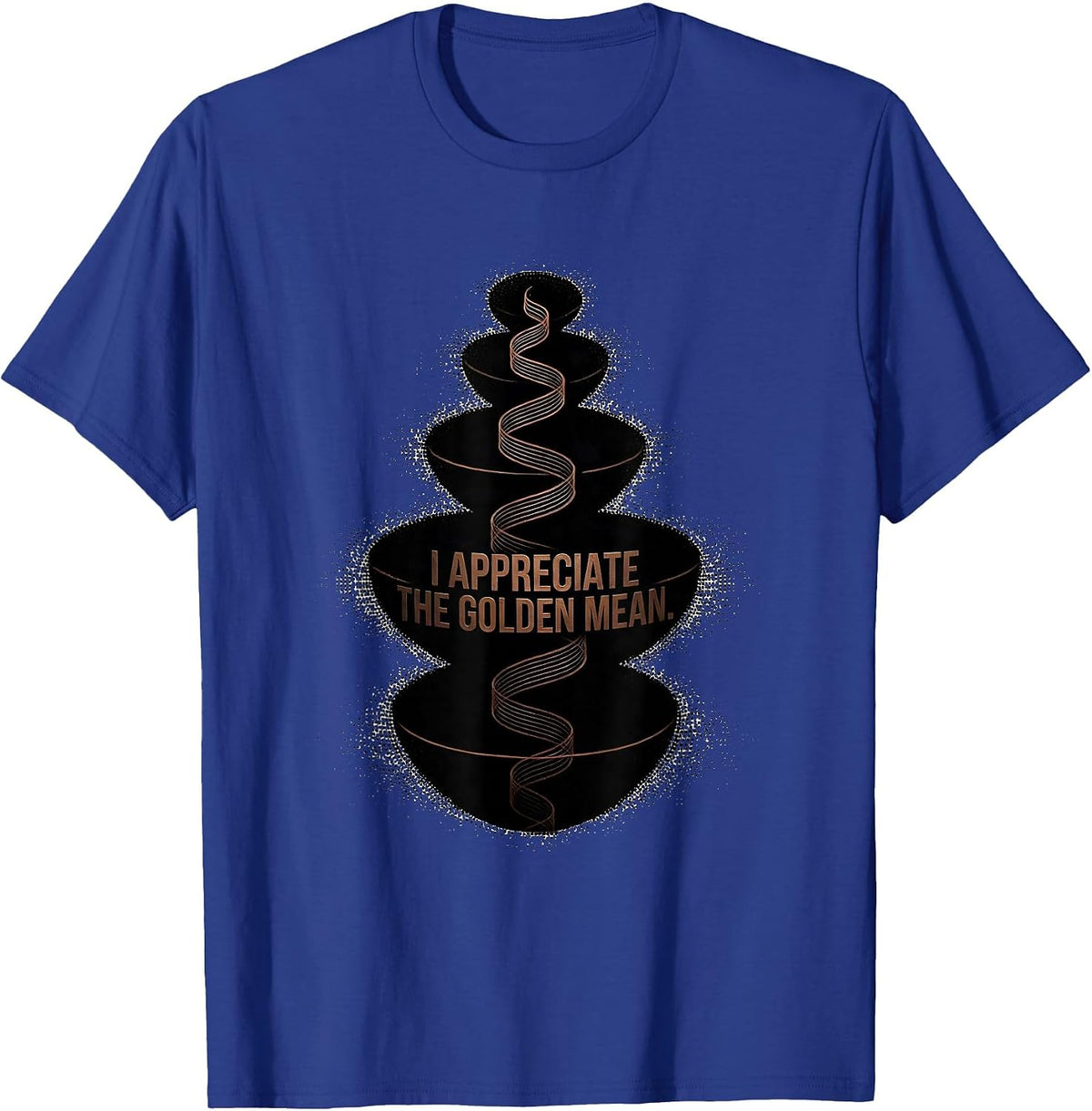 I Appreciate The Golden Mean Math Enthusiast Sacred Geometry T-Shirt - Royal Blue