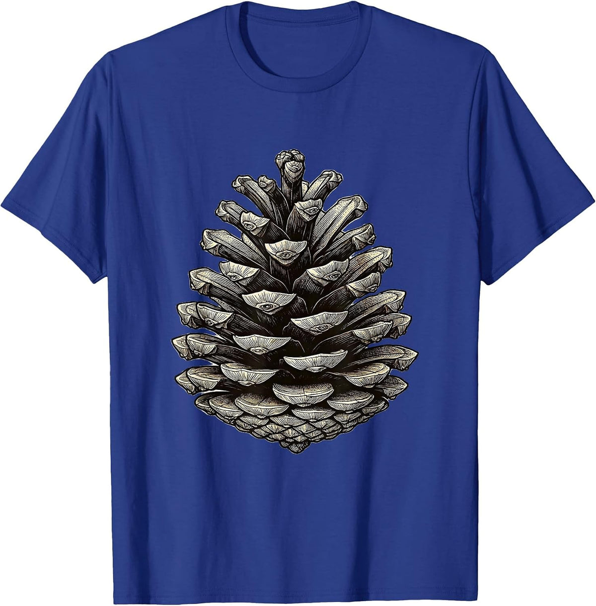 Fibonacci Phyllotaxis Sacred Geometry Math Enthusiast T-Shirt - Royal Blue