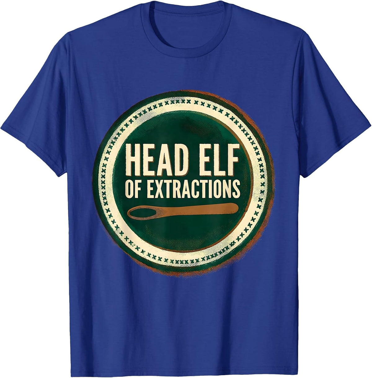 Men's Head Elf Of Extractions Funny Esthetician Dermatology T-Shirt - Royal Blue