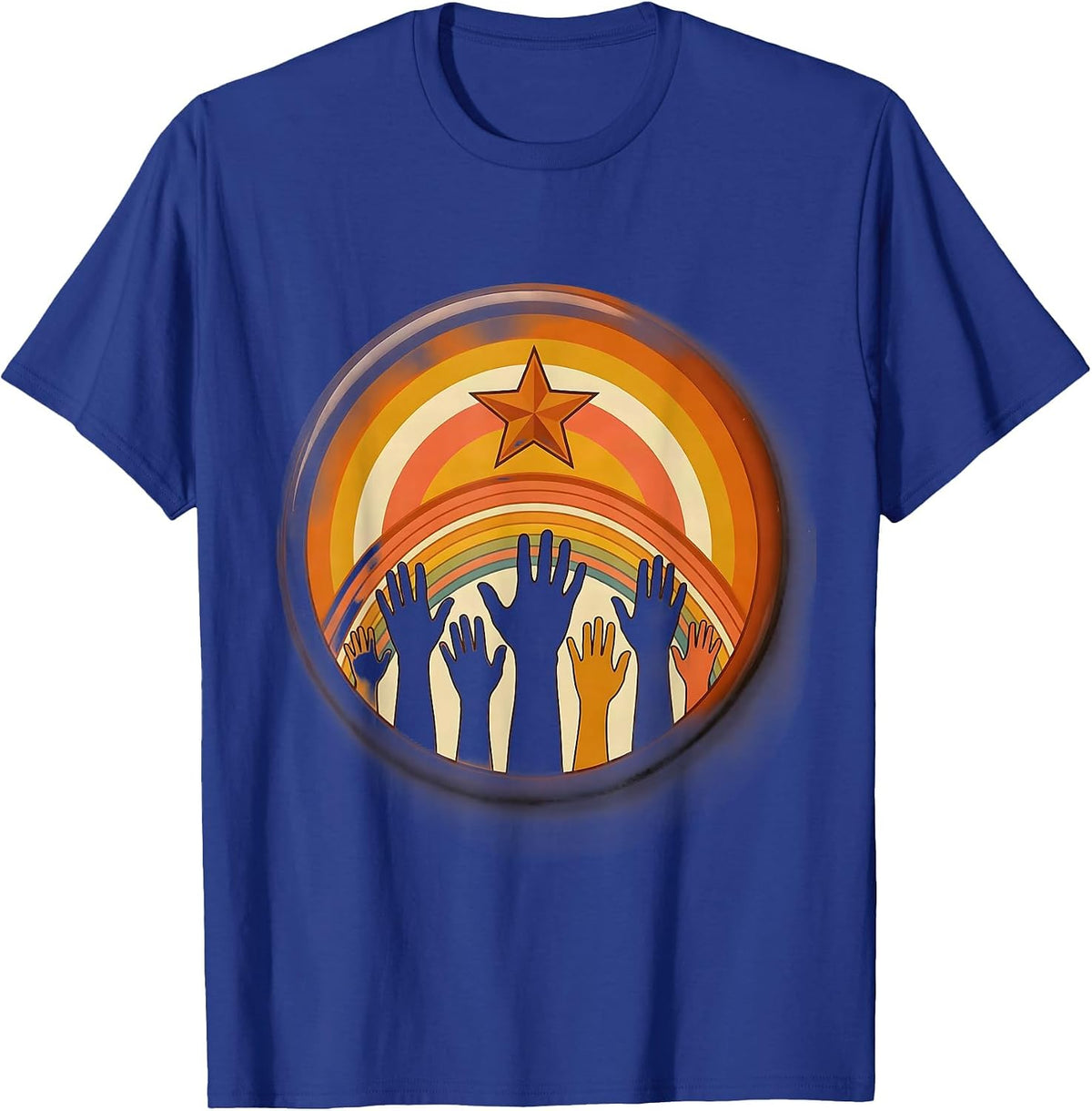 SPED Teacher Reaching for the Stars Graphic T-Shirt - Royal Blue