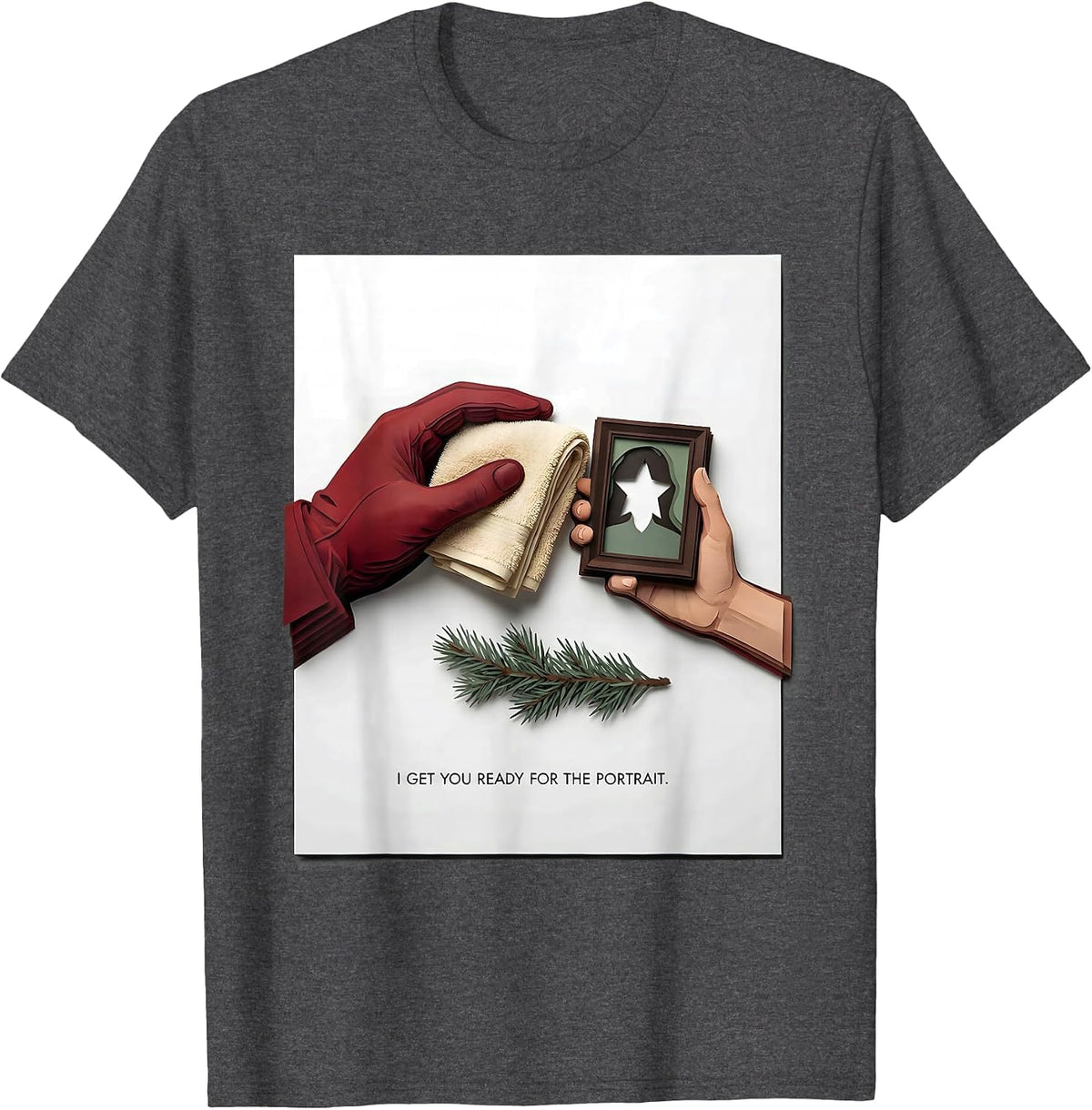 Men's I Get You Ready For The Portrait Funny Esthetician Skincare T-Shirt - Dark Heather Grey