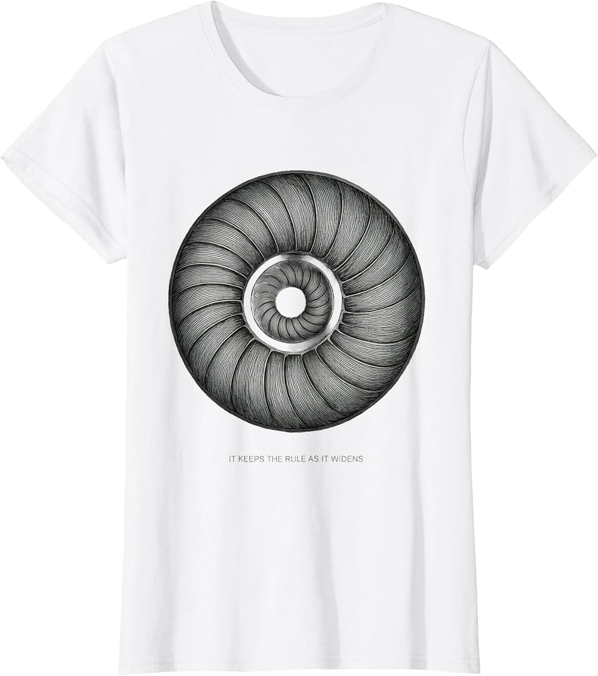 It Keeps The Rule As It Widens Math Sacred Geometry T-Shirt - White