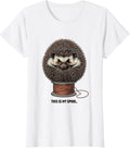 Women's This Is My Spool Funny Hedgehog Lover Quirky Humor Gift T-Shirt - White
