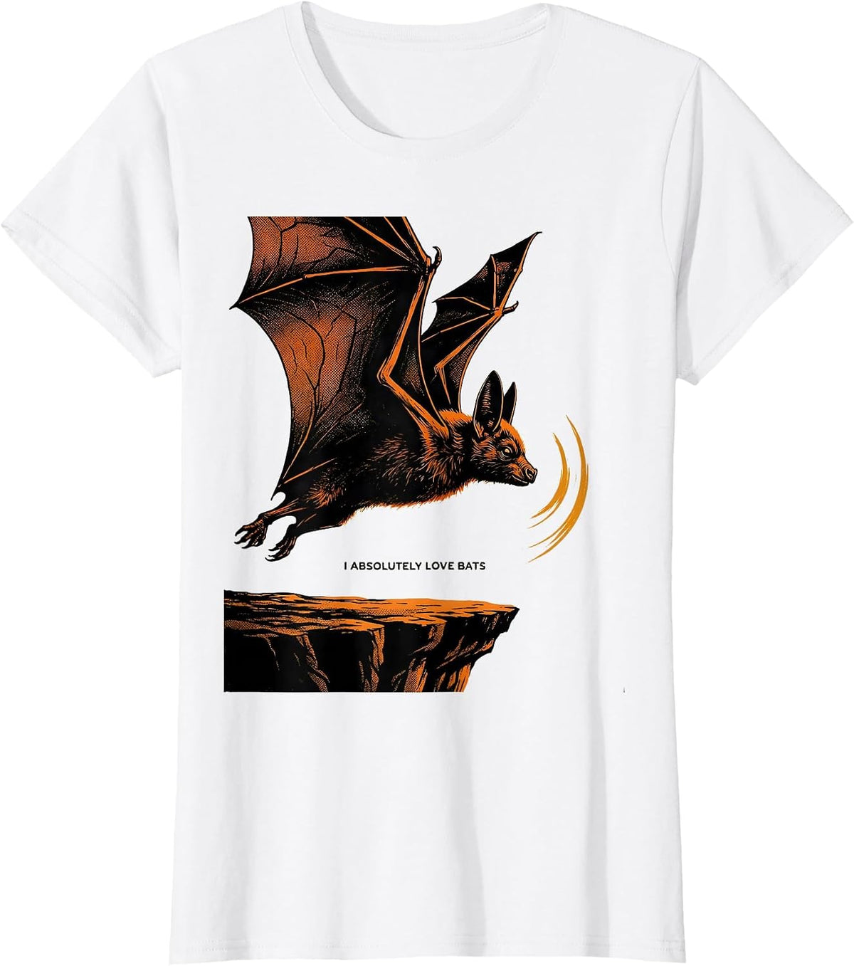 I Absolutely Love Bats Funny Bat Lover Wildlife Conservation T-Shirt - White