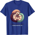 Hedgehogs Make Me Happy Humans Wear Me Thin Cute Kawaii T-Shirt - Royal Blue