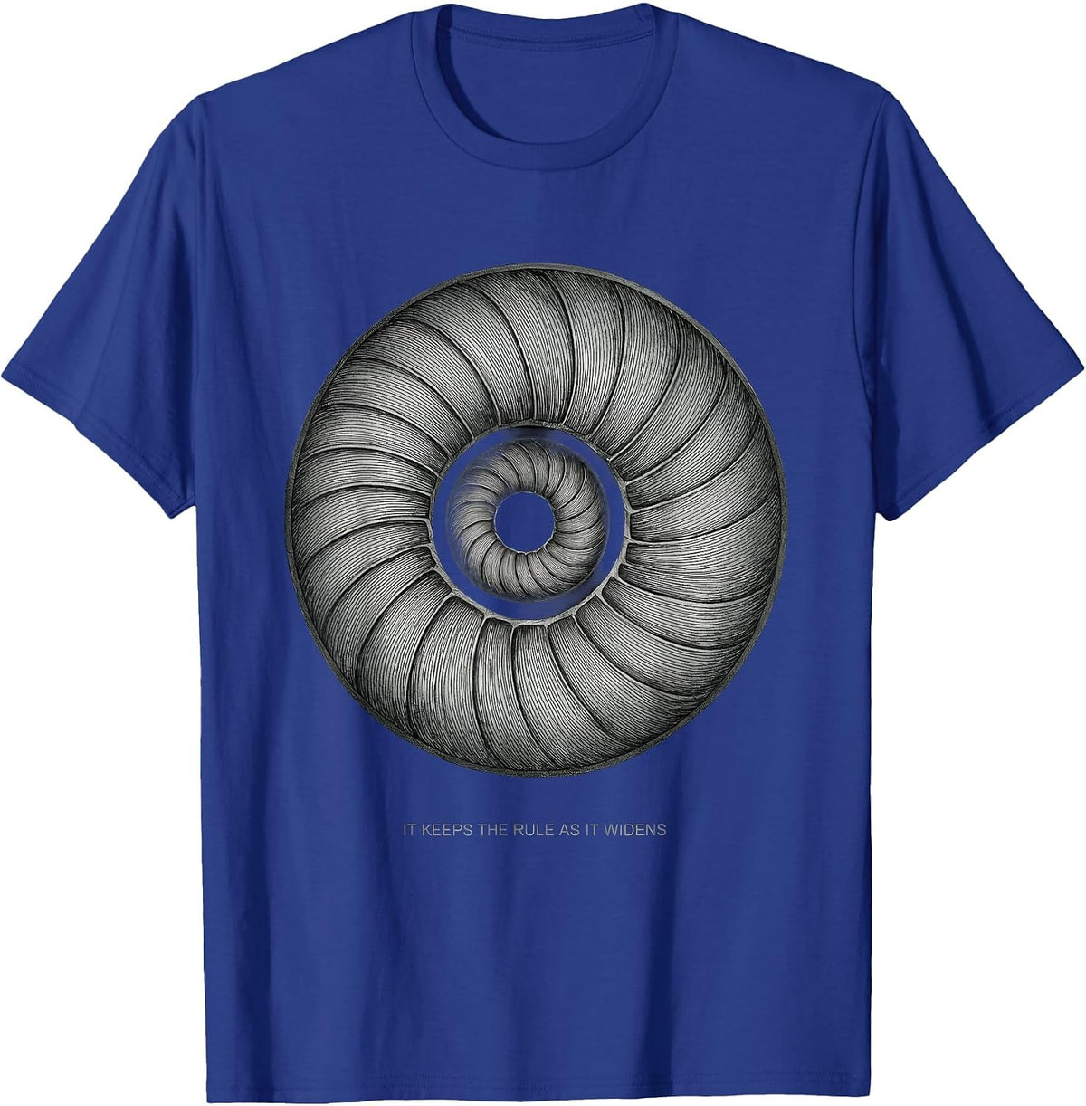 It Keeps The Rule As It Widens Math Sacred Geometry T-Shirt - Royal Blue