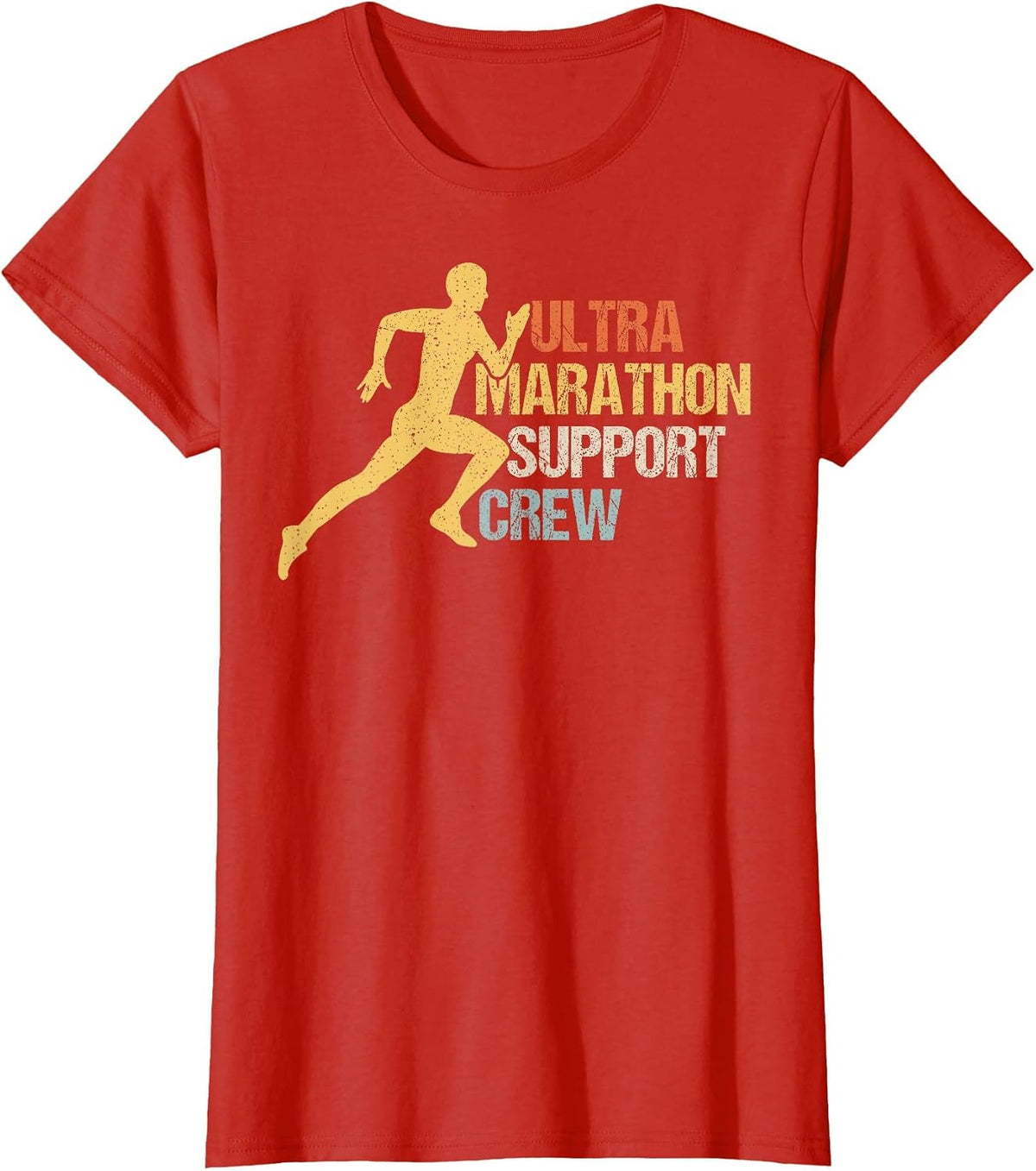 Ultra Marathon Support Crew T-Shirt - Red
