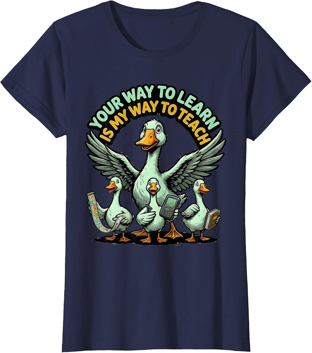 Women's Your Way To Learn Is My Way To Teach Funny Special Education T-Shirt - Navy Blue