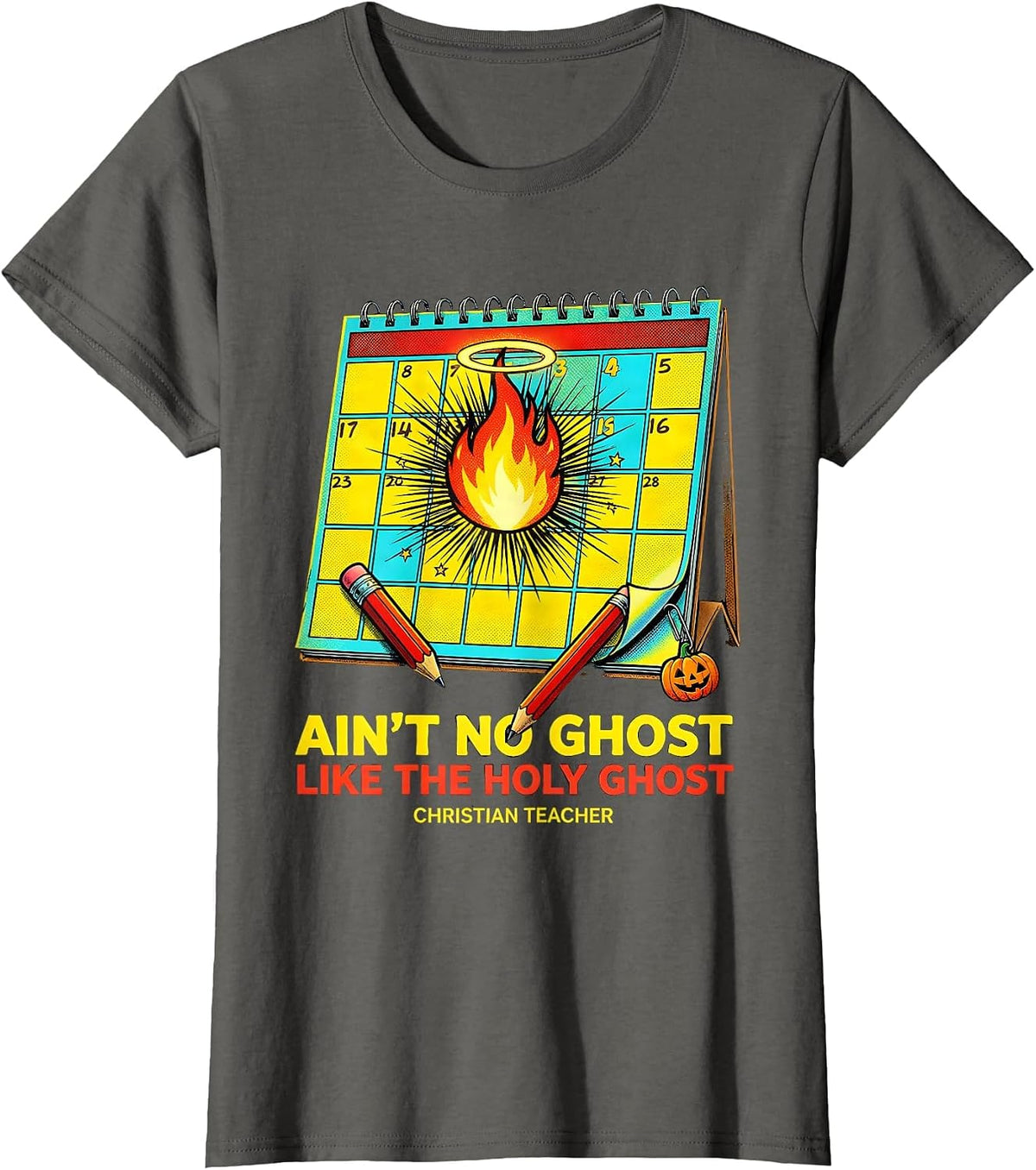 Women's Ain't No Ghost Like The Holy Ghost T-Shirt - Asphalt Grey