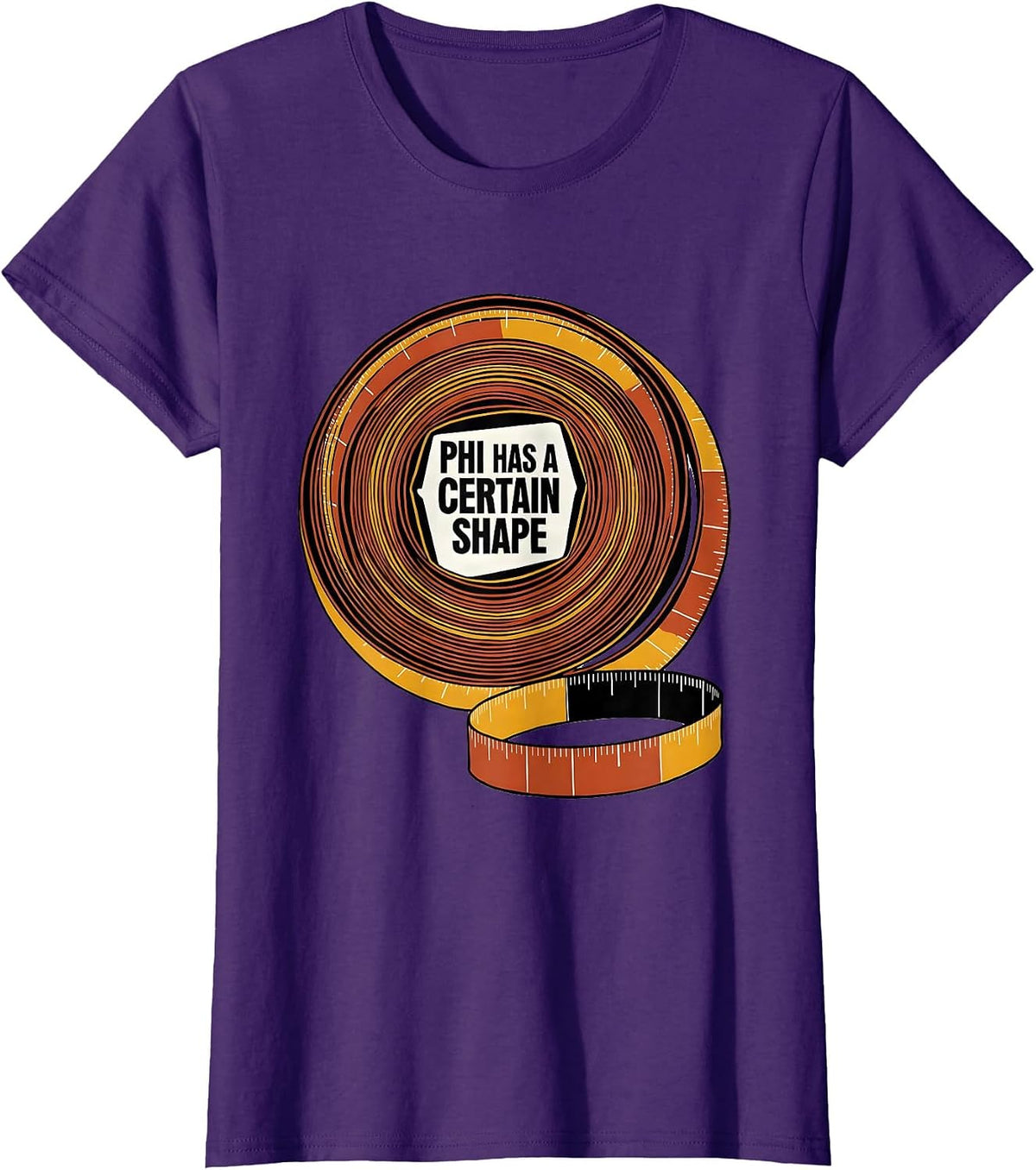 Women's Phi Has A Certain Shape Math Geometry Enthusiast Sacred T-Shirt - Purple