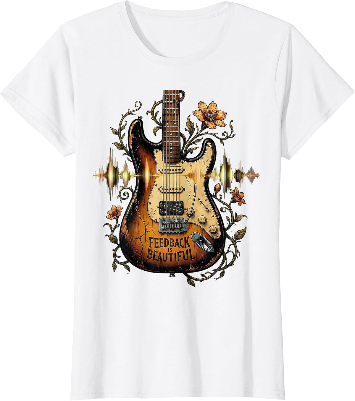 Feedback Is Beautiful Inspirational Design T-Shirt - White