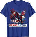Red White Blue Baby Patriotic Graphic Design T-Shirt - Royal Blue