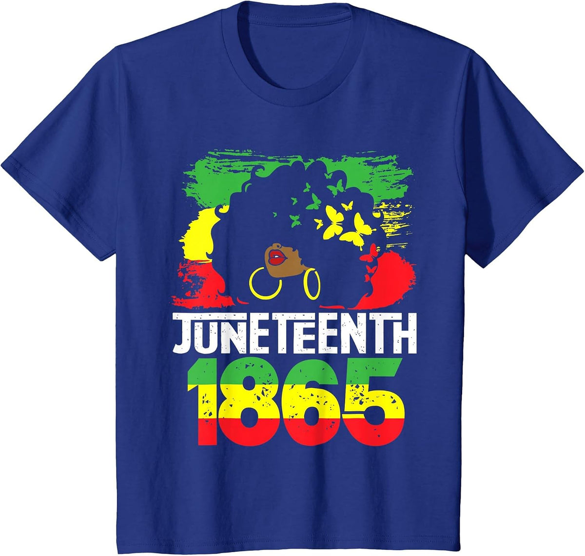 Juneteenth is My Independence Day Black Women Black Pride T-Shirt - Royal Blue