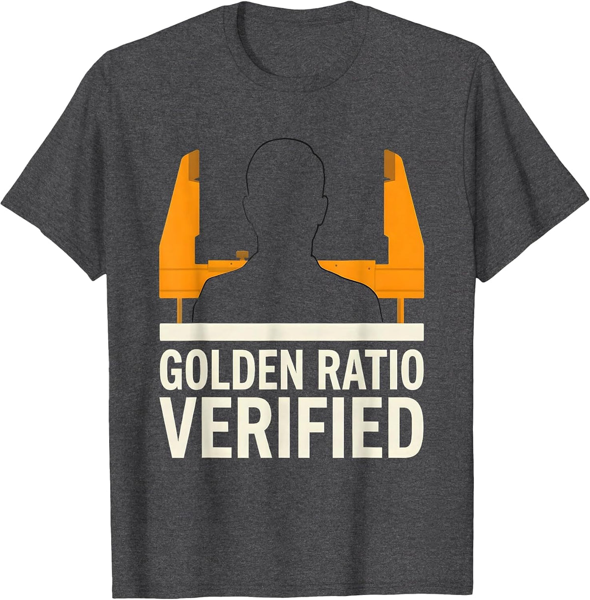 Men's Golden Ratio Verified Math Geometry Enthusiast Sacred T-Shirt - Dark Heather Grey