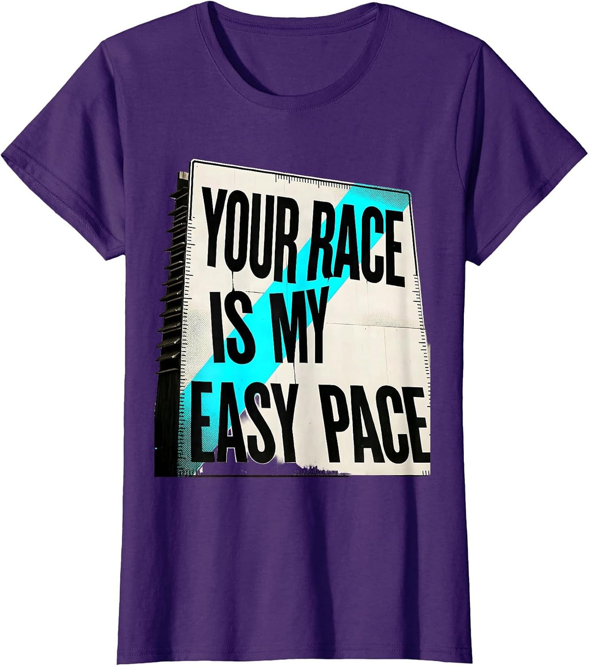 Women's Your Race Is My Easy Pace Funny Cross Country Running Gift T-Shirt - Purple