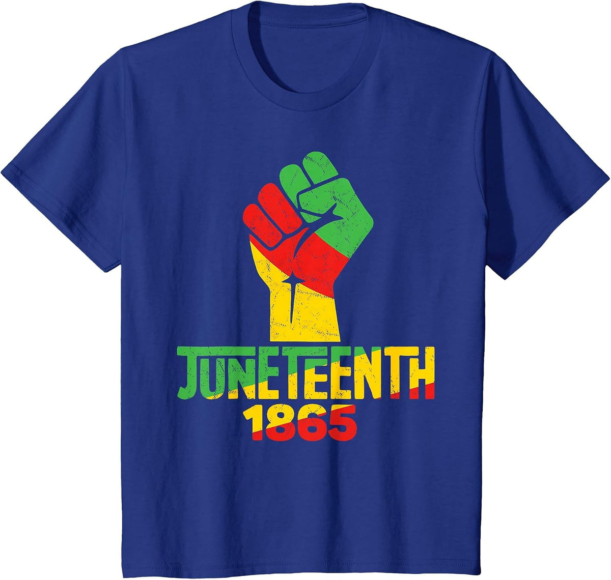 Juneteenth 1865 Breaking Every Chain African Pride T-Shirt - Royal Blue