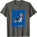 Command Routed Command Lost Funny Basset Hound Dog Owner T-Shirt - Asphalt Grey