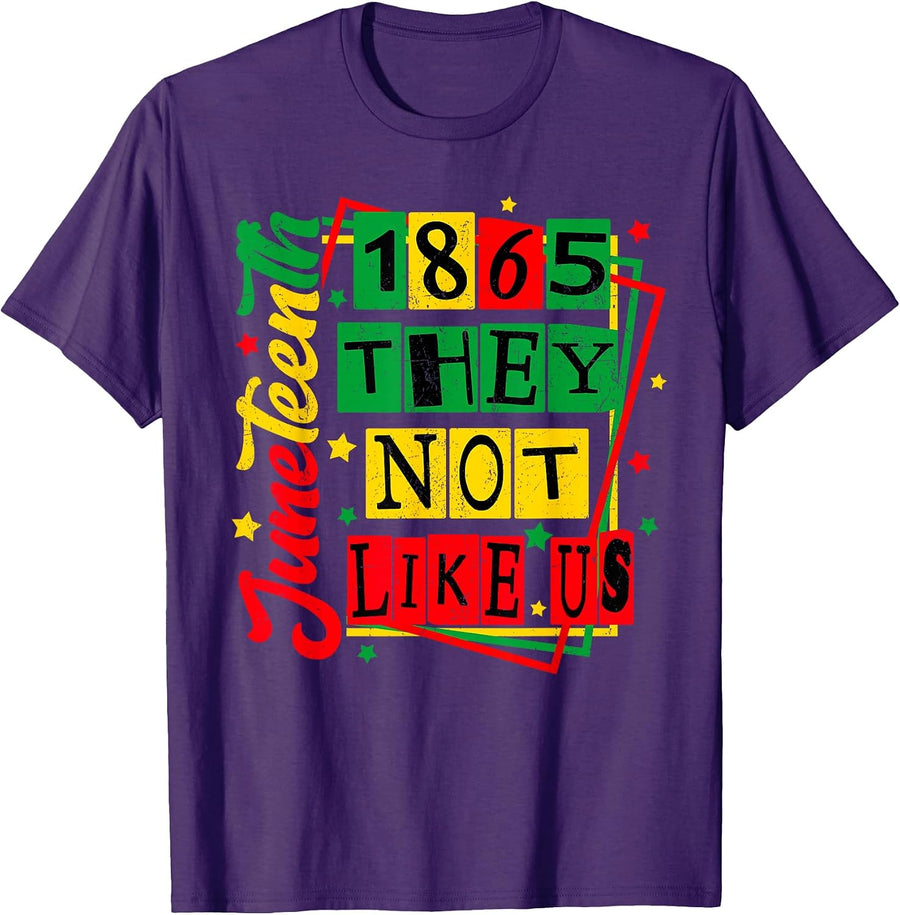 Juneteenth 1865 Black Pride History BLM Outfit T-Shirt, Men, Black, Small - As Pictured
