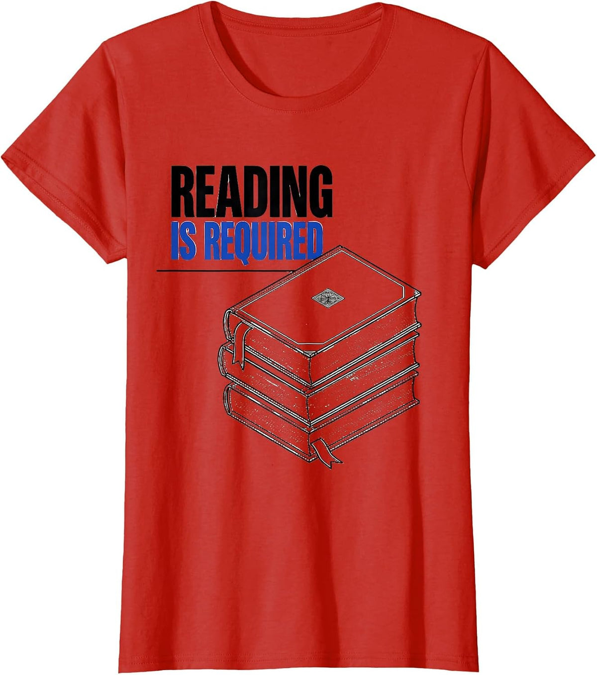 Reading Is Required English Lit Teacher Swiss International T-Shirt - Red