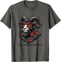 Self-Appointed Herd Boss Funny Goat Lover Farm Animal Humor T-Shirt - Asphalt Grey