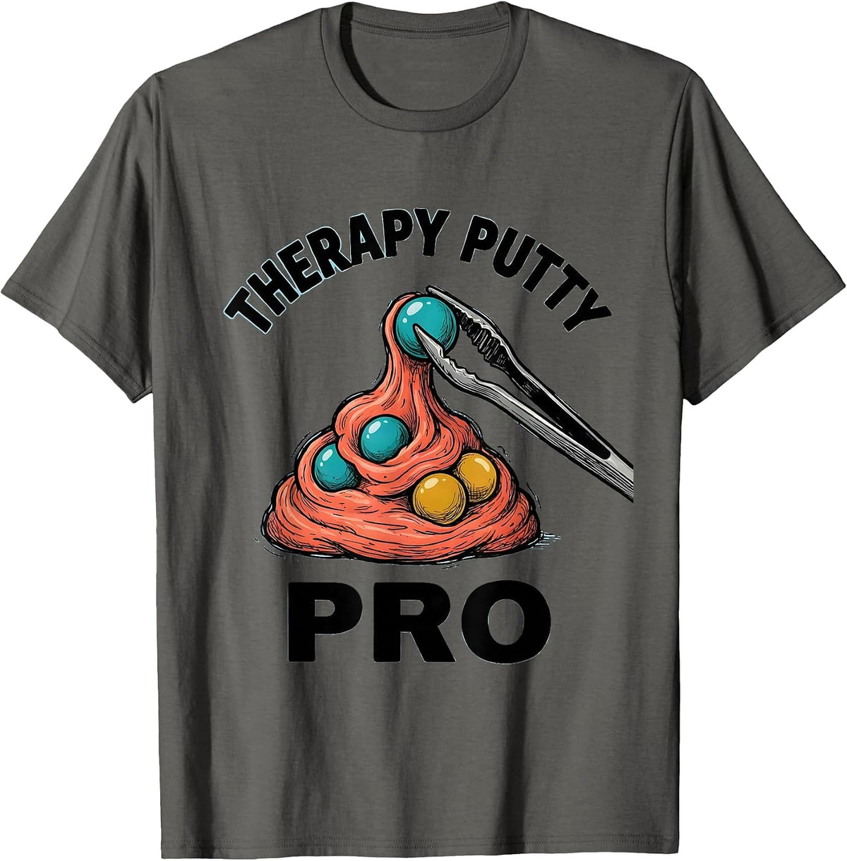 Men's Therapy Putty Pro Occupational Therapy Sensory Processing T-Shirt - Asphalt Grey