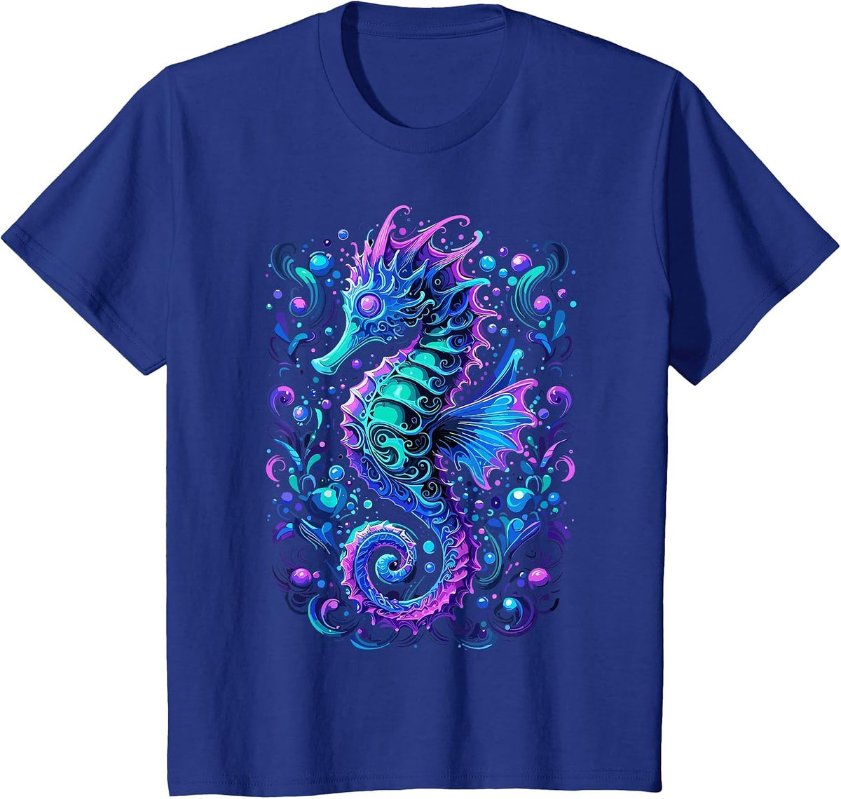 Cute Seahorse Lover Seahorse T-Shirt - Royal Blue