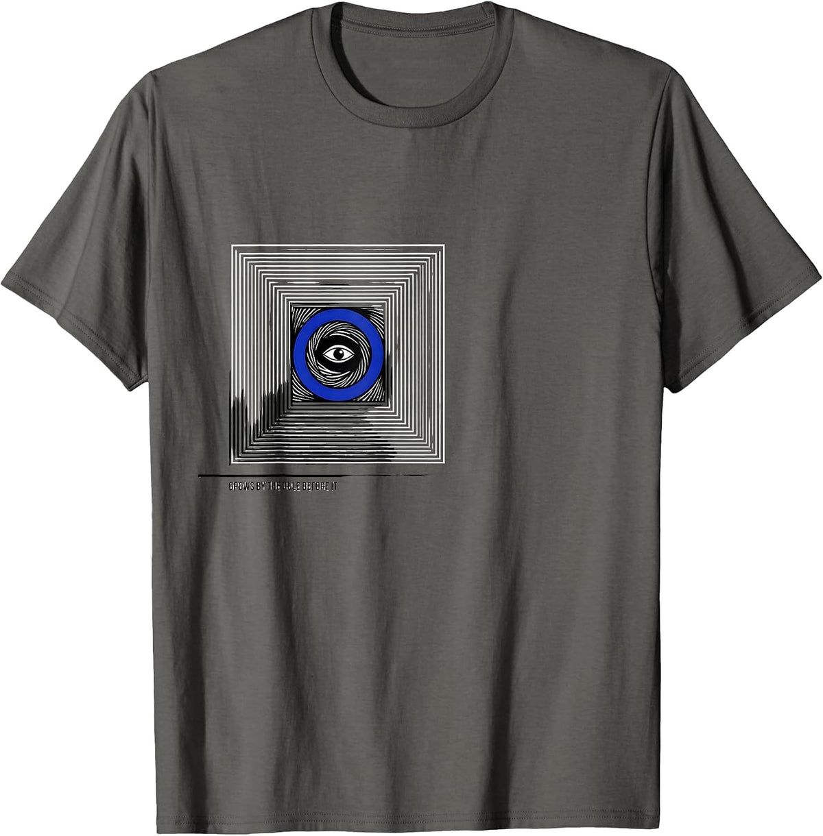 Grows By The Rule Before It Math Enthusiast Sacred Geometry T-Shirt - Asphalt Grey