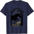 Barn Chores Before Bows Funny Horse Lover Christmas Pajama T-Shirt - Navy Blue