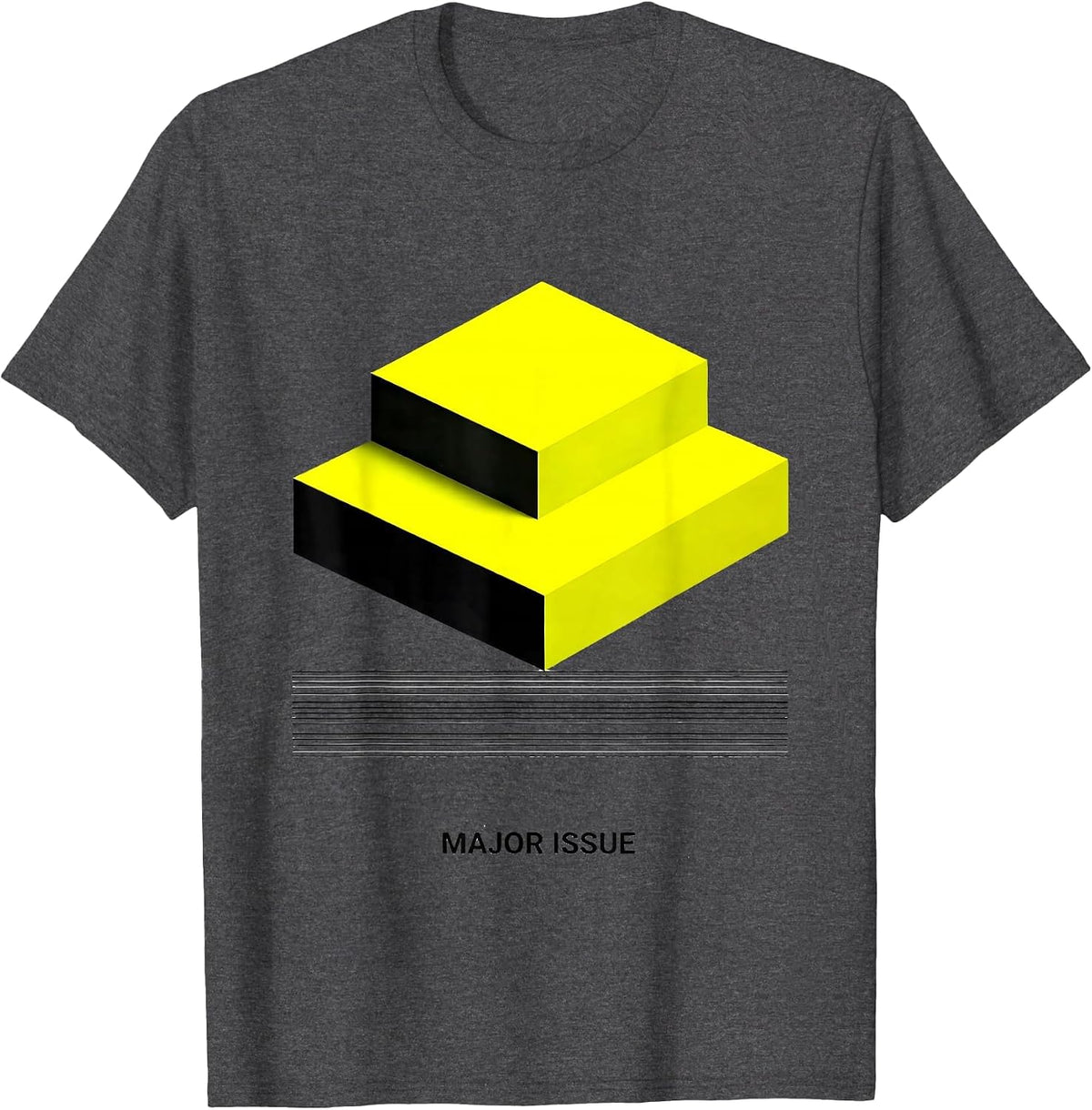 Major Issue Minimalist Music Lover Humor Gift T-Shirt - Dark Heather Grey
