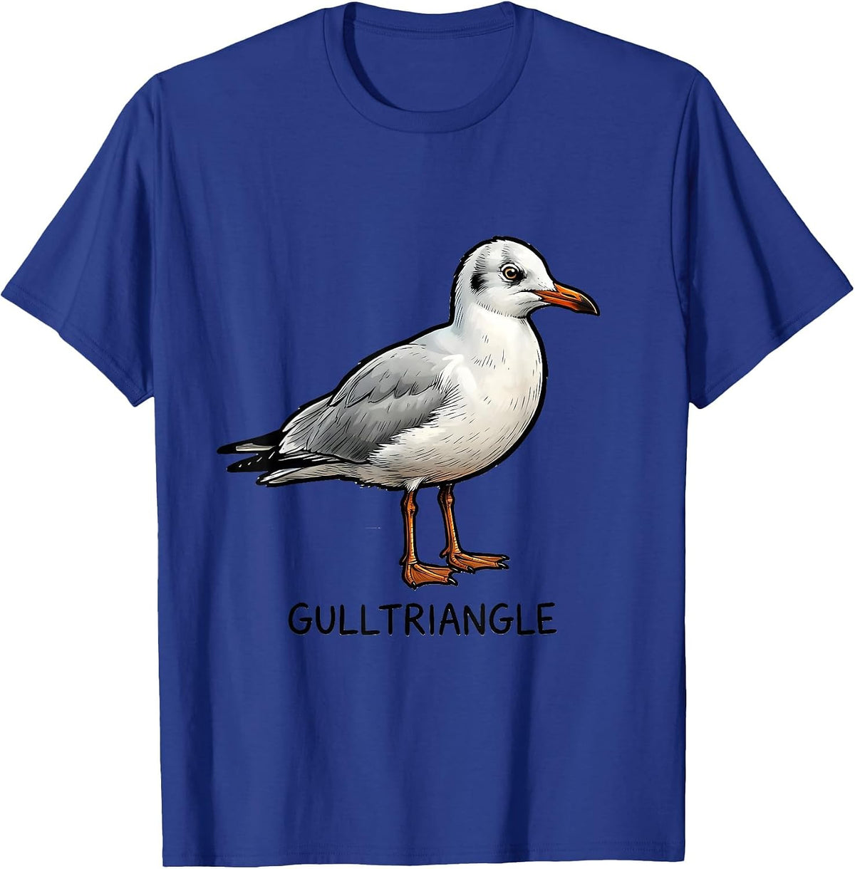 Gulltriangle Funny Bird Pun Math Teacher Geometry Humor T-Shirt - Royal Blue