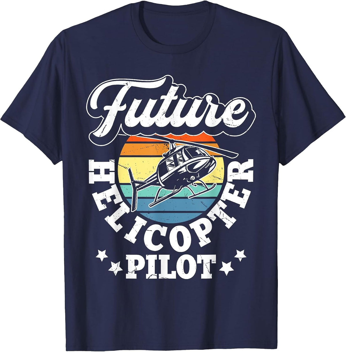 Future Helicopter Pilot T-Shirt - Navy Blue