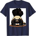 I Square Up Like A Honey Badger Funny Honey Badger Meme T-Shirt - Navy Blue