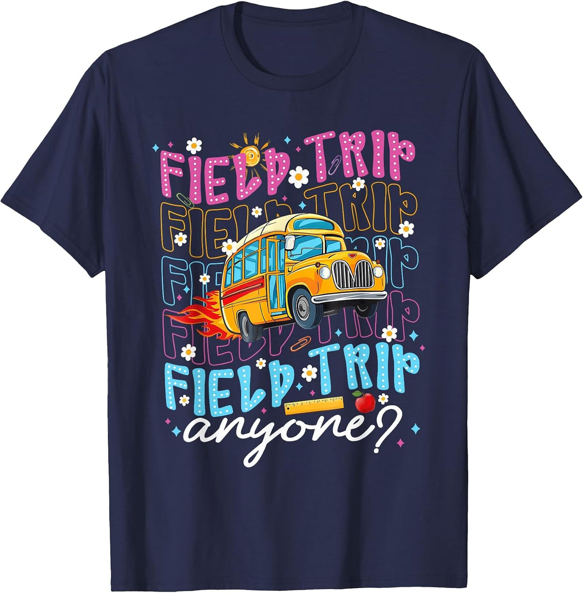 Teacher Student Kids T-Shirt - Navy Blue