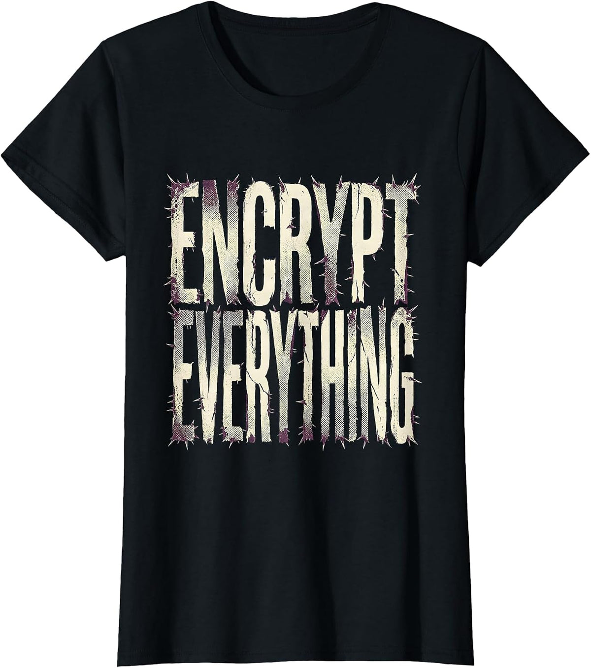 Encrypt Everything Cybersecurity Design T-Shirt - Black