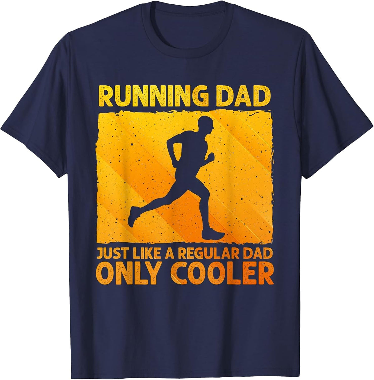Funny Running for Men Dad Marathon Runner Coach Marathoner T-Shirt - Navy Blue