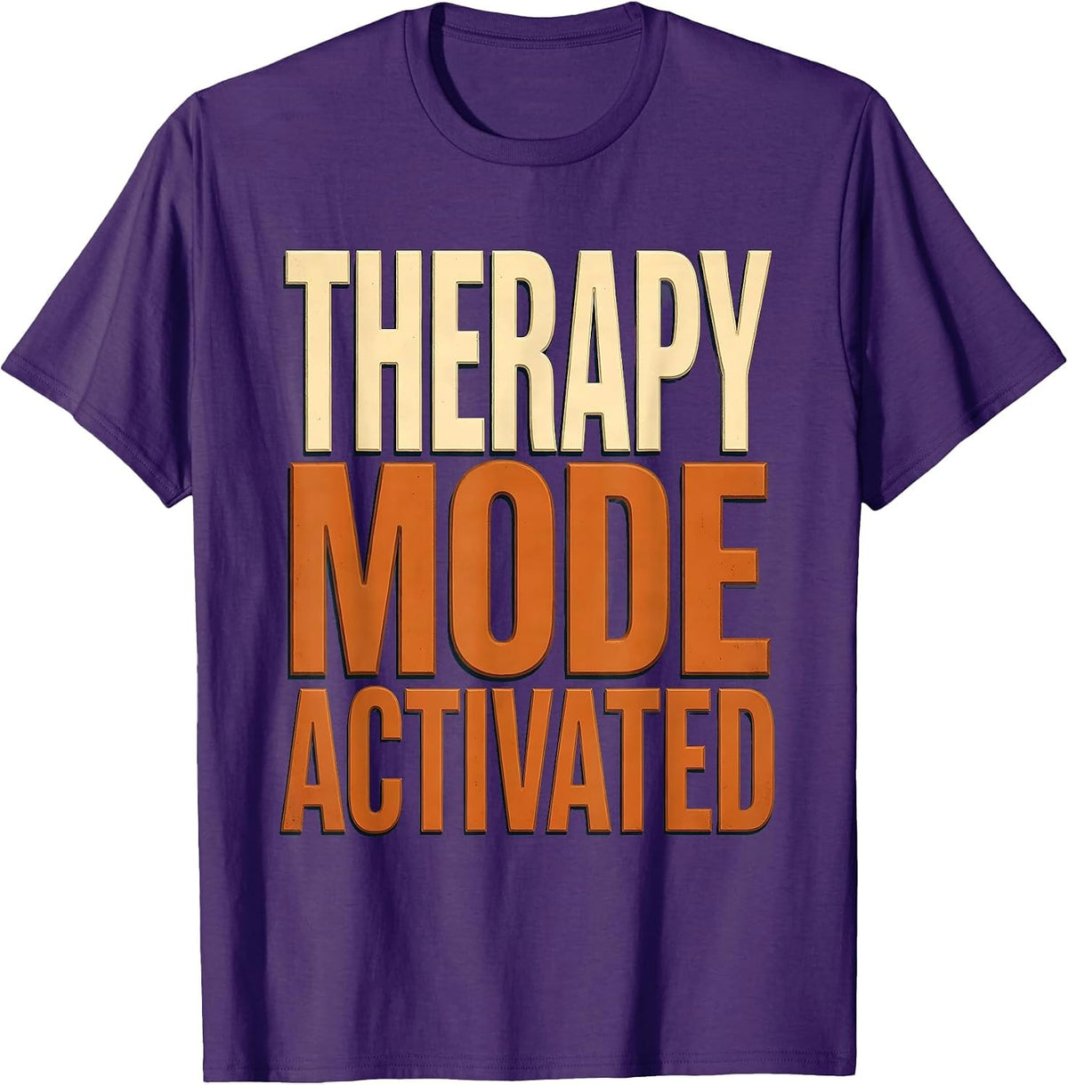 Men's Therapy Mode Activated Occupational Therapy Design T-Shirt - Purple
