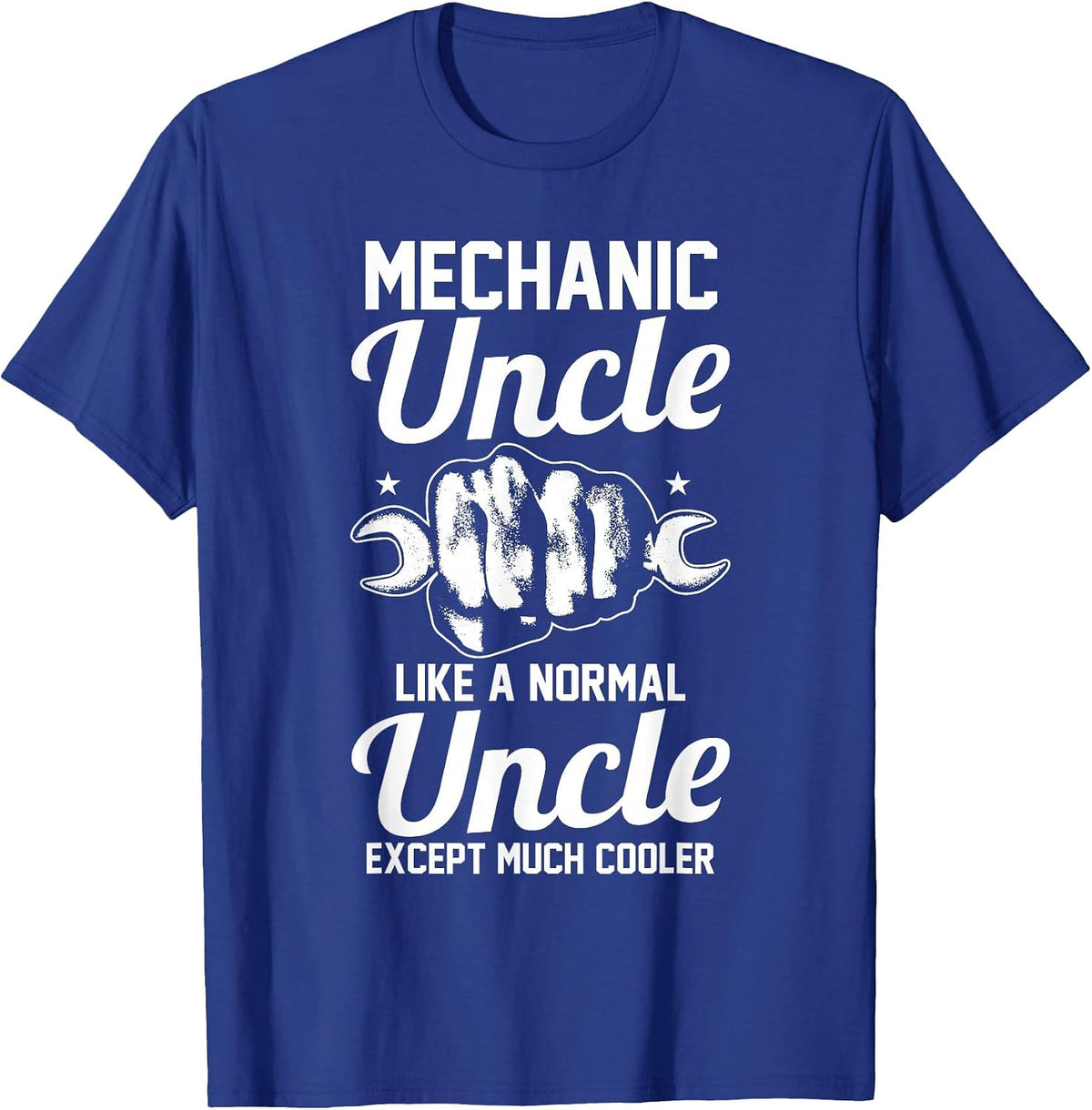 Maintenance Man Garage Uncle Mechanic T-Shirt - Royal Blue