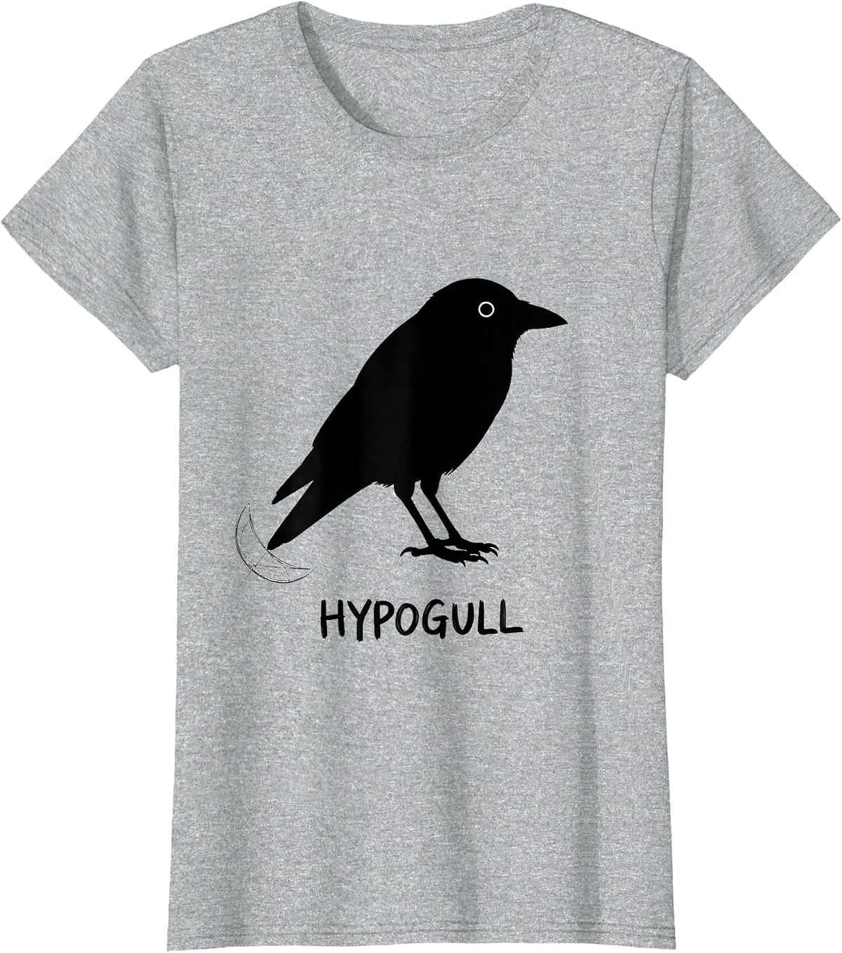Hypogull Funny Bird Pun Math Teacher Geometric Humor T-Shirt - Heather Grey