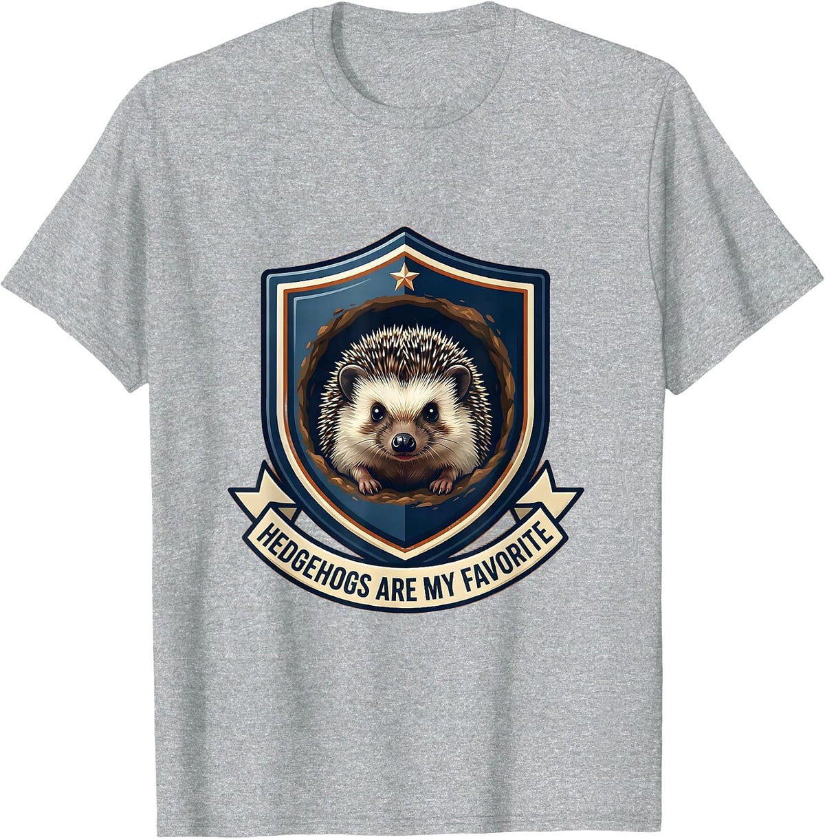 Men's Hedgehogs Are My Favorite Cute Hedgehog Animal Lover Gift T-Shirt - Heather Grey